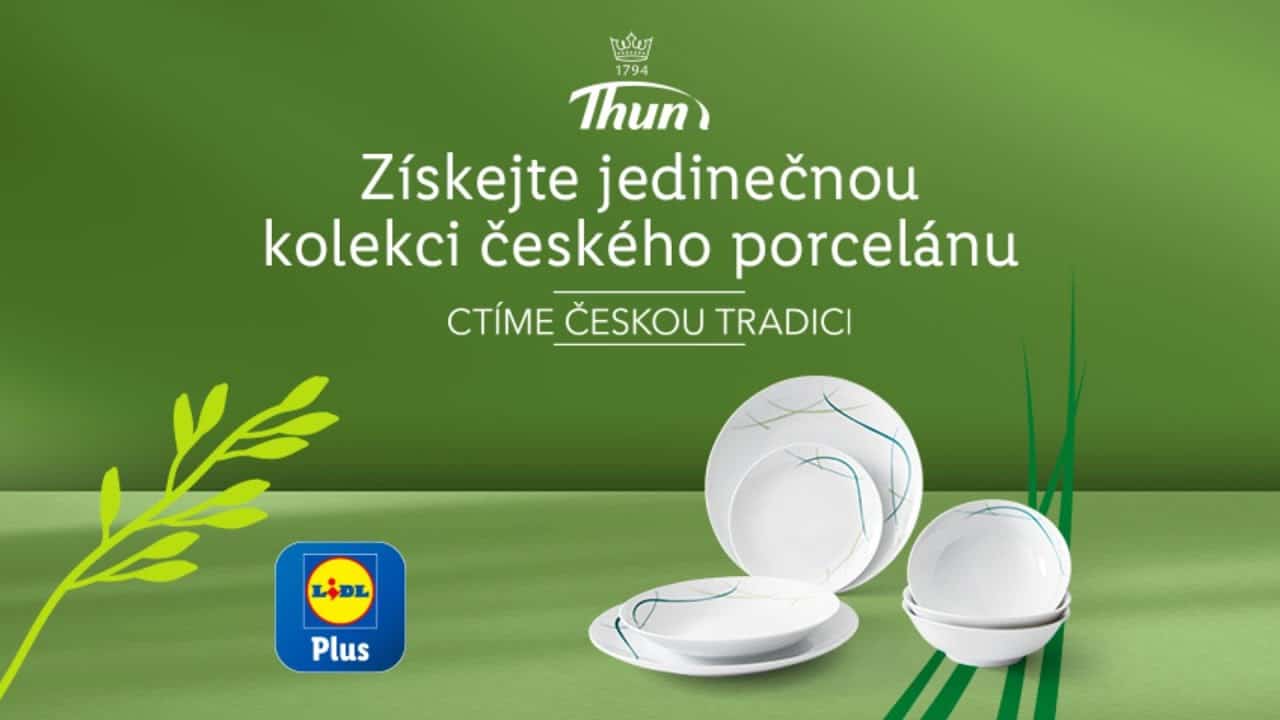 Porcelánová sada za 99,90 Kč – sbírejte body při nákupu v Lidlu