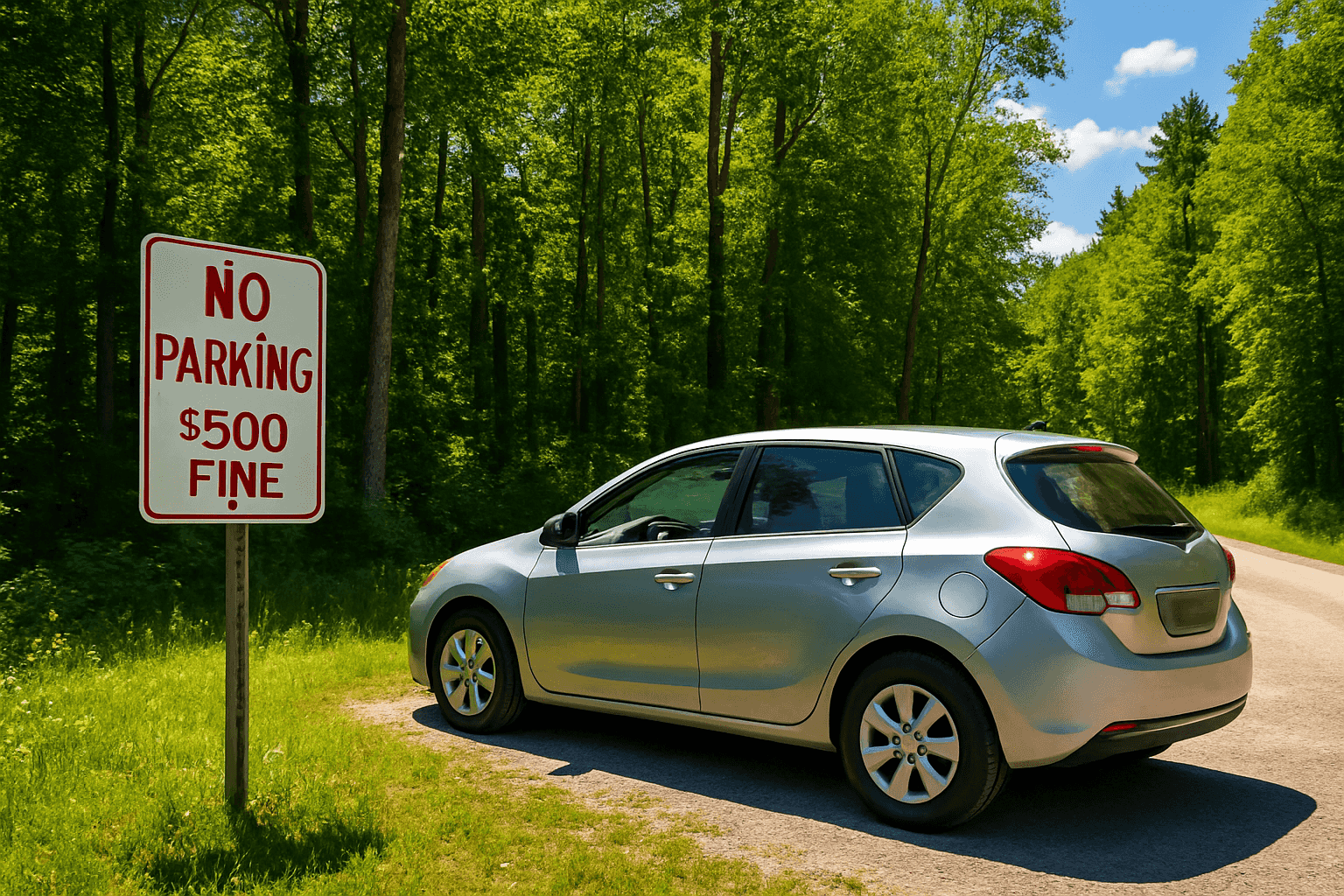 Dávejte pozor na parkování u lesa: Mohou vás čekat vysoké pokuty