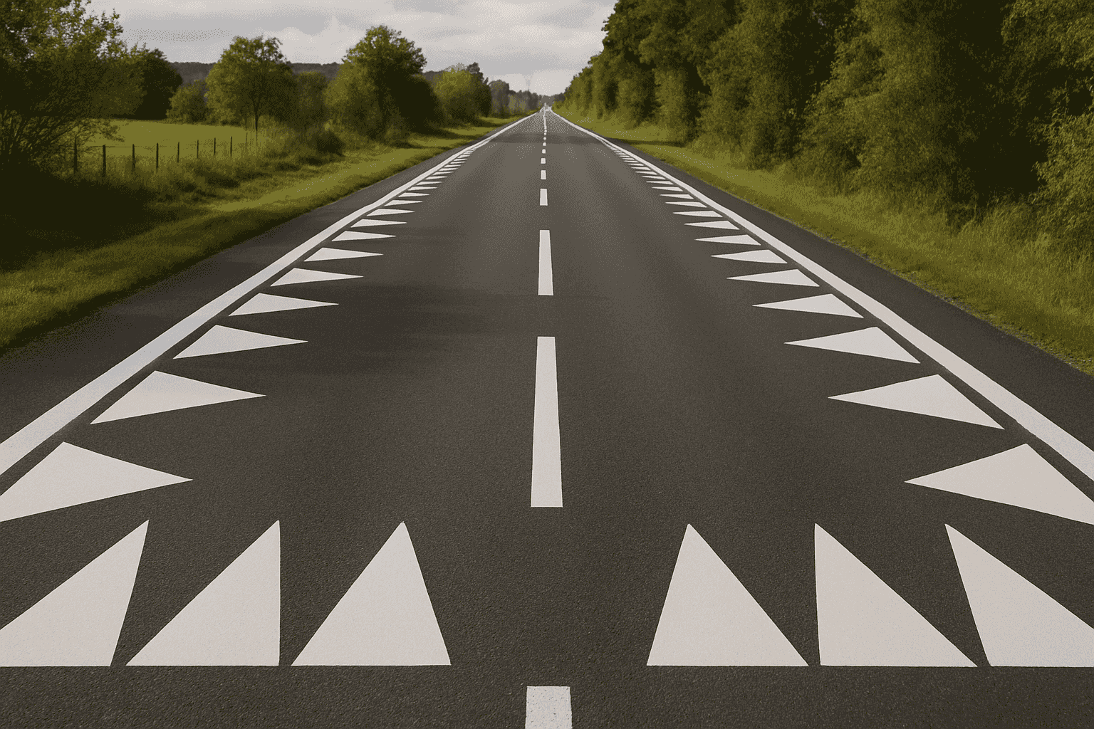 Dračí zuby na silnici: Nový prvek, který nutí řidiče ke zpomalení