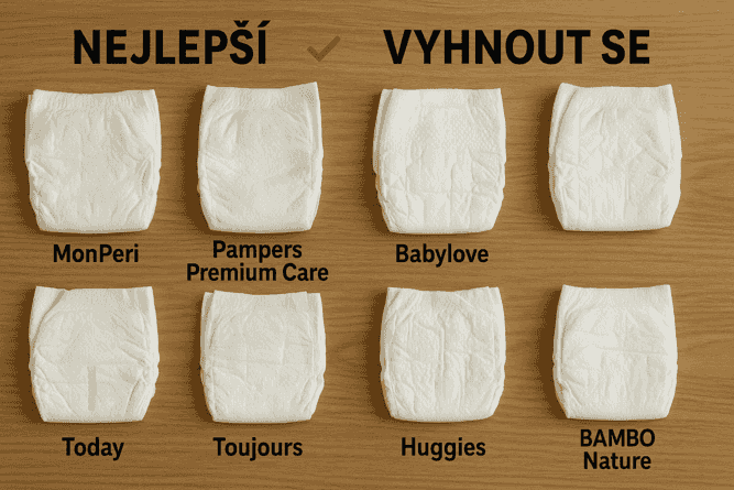 Otestovali jsme dětské pleny z DM, Lidlu i Tety. Těmto se raději vyhněte!