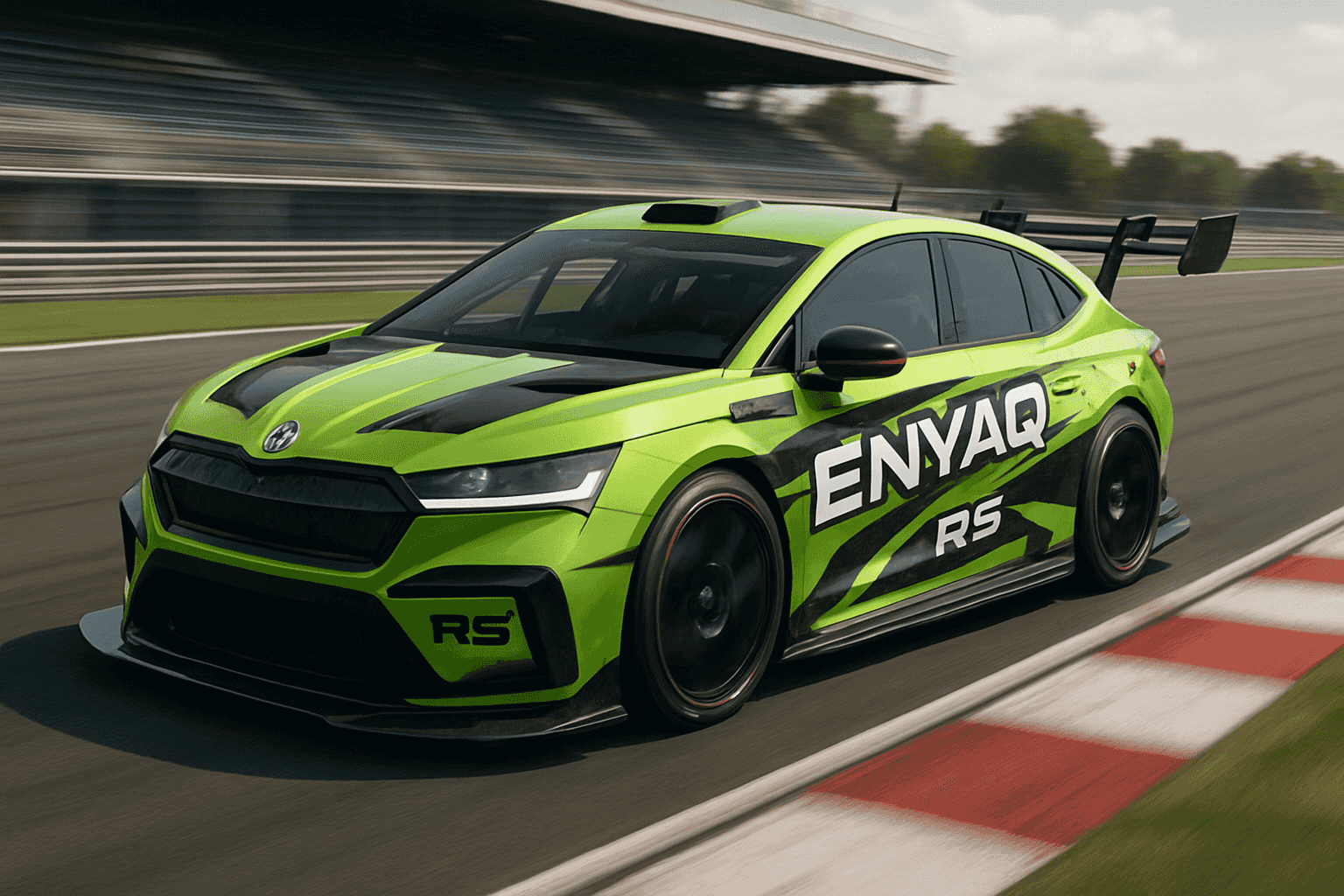 Škoda Motorsport překvapila novým elektrickým závodním vozem Enyaq RS Race