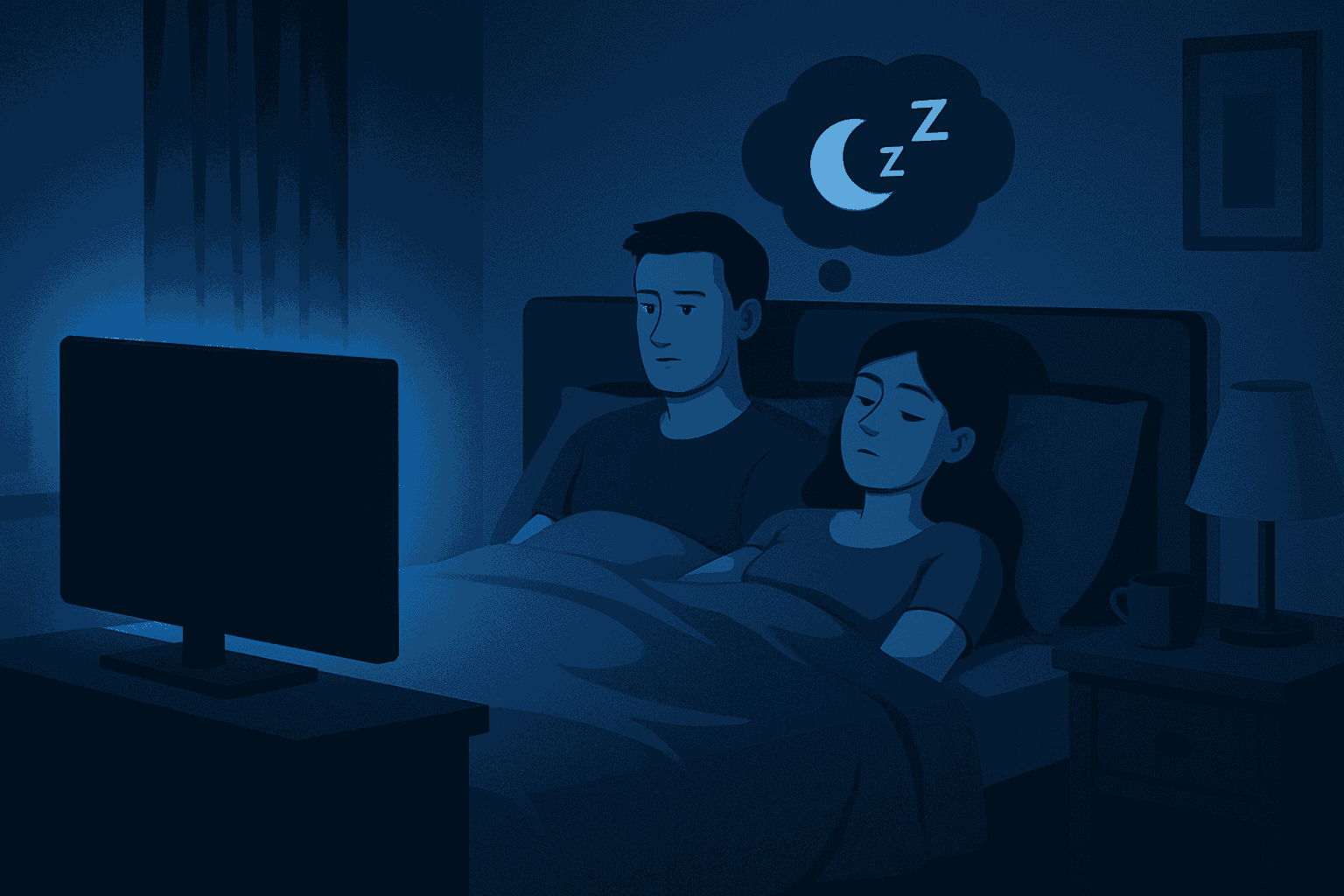 Televize v ložnici: Jak odpolední zábava ovlivňuje kvalitu nočního spánku