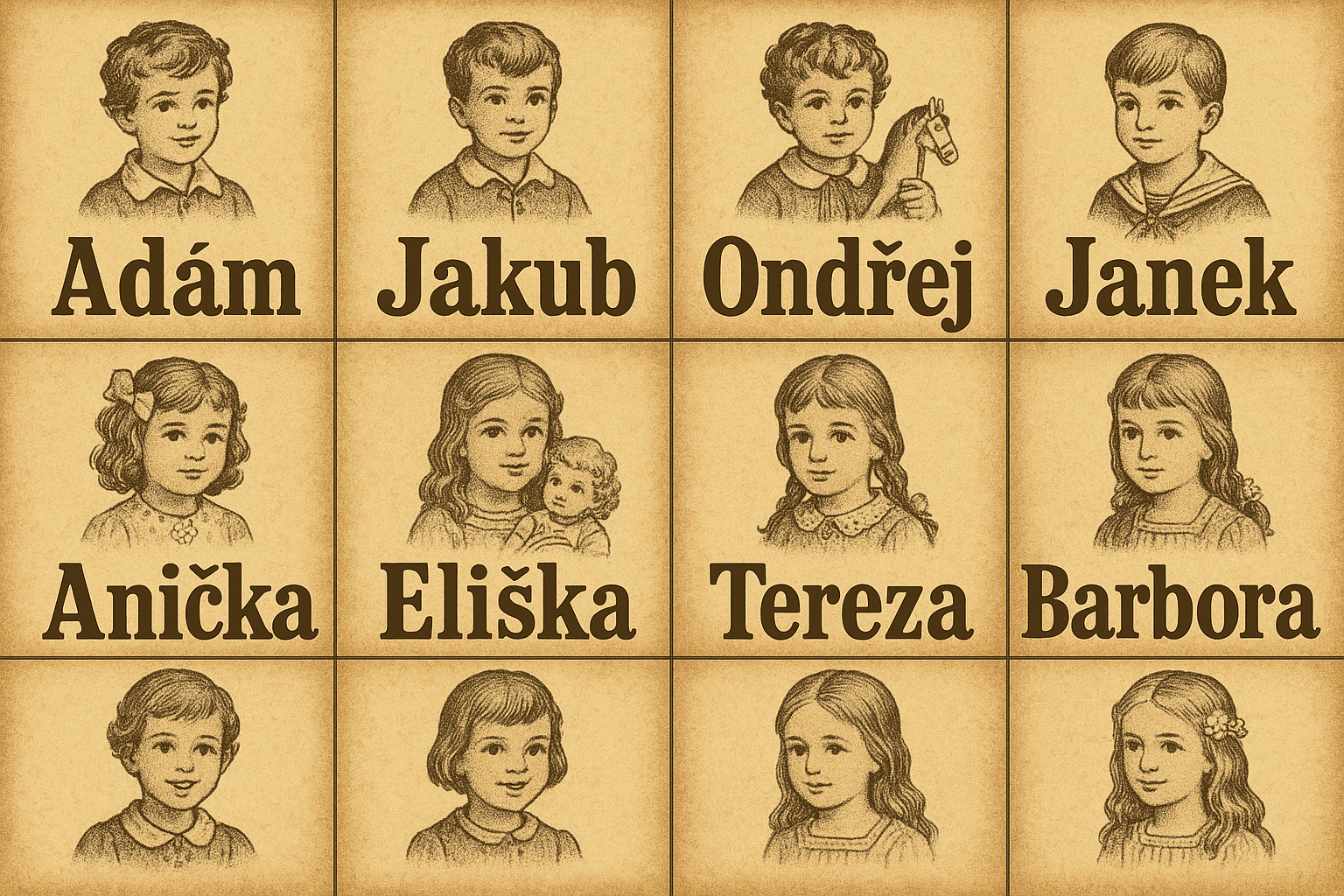 Trendy v dětských jménech: Vracíme se k tradičním českým jménům